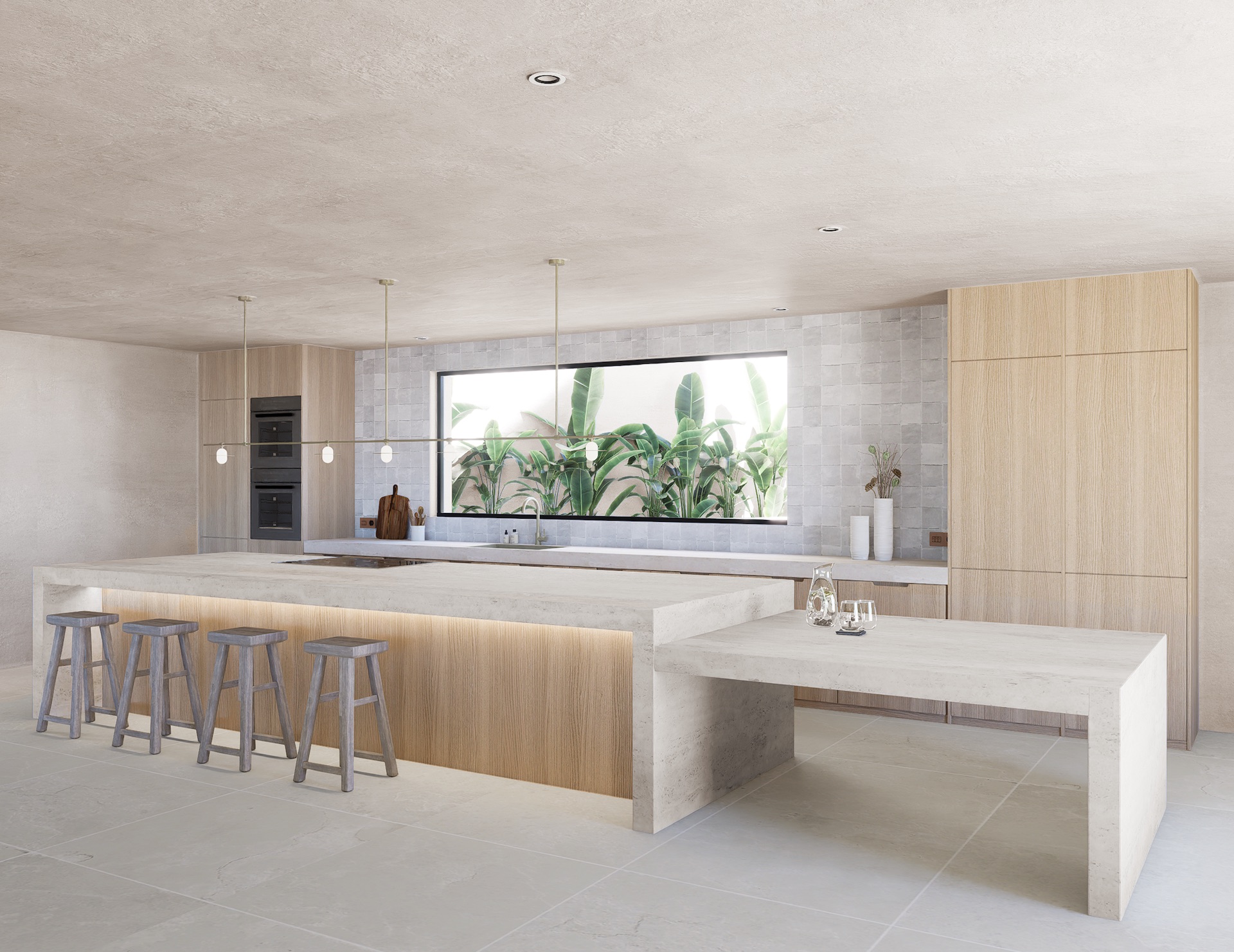 Resa Estates Ibiza for sale te koop can Furnet zicht op zee te koop kitchen.jpeg
